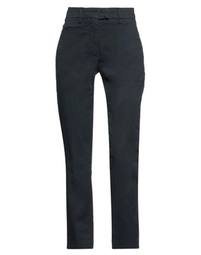 Dondup Woman Pants Navy Blue Size 32 Cotton, Elastane