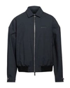 Dsquared2 Man Jacket Charcoal Size 40 Polyester, Virgin Wool, Elastane In Grey