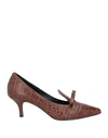 Daniele Ancarani Woman Loafers Brown Size 6.5 Soft Leather In Brown