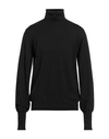 Alpha Studio Man Turtleneck Black Size 44 Merino Wool