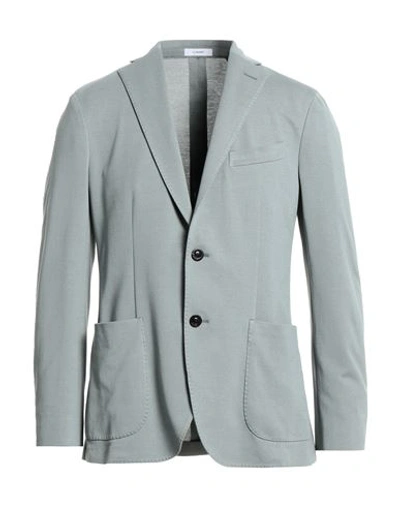 Boglioli Man Suit Jacket Light Grey Size 46 Cotton