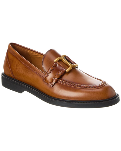 Chloé Marcie Leather Loafers In New