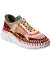 Chloé Nama Sneaker In Lower-impact Mesh In Red