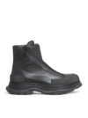 Alexander Mcqueen Tread Slick Motorcycle Boot In Black