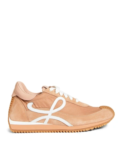 Loewe Flow Runner Trainers In Nude & Neutrals