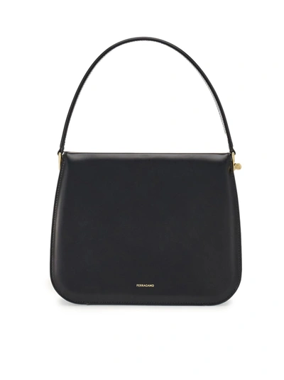 Ferragamo Semi-rigid Handbag In Black