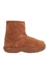 Bottega Veneta Snap Suede Chunky Ankle Boots In Nude & Neutrals