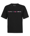 EMPORIO ARMANI LOGO-EMBROIDERED COTTON T-SHIRT