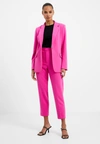 French Connection Whisper Tapered Ankle Trousers In Pink