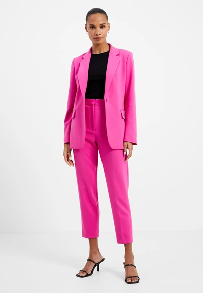 French Connection Whisper Tapered Ankle Trousers In Wild Rosa