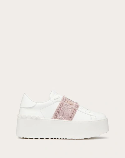 Valentino Garavani Rockstud Untitled 57mm Platform Sneakers In Light Pink
