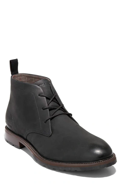 Cole Haan Berkshire Lug Chukka Boot In Black-truffle