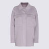 Calvin Klein Wool Jacket In Lilac Dusk / Purple Calla