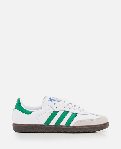 Adidas Originals Samba Og Sneakers In Ftwr White/green/gum