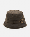 BARBOUR KELSO WAXED COTTON BELTED BUCKET HAT