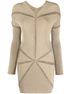 ISA BOULDER NEUTRAL RAY KNITTED DRESS