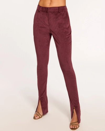 Ramy Brook Miriam Split-hem Pant In Cabernet