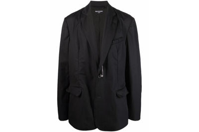 Pre-owned Balenciaga Handstitch-style Oversized Jacket Black