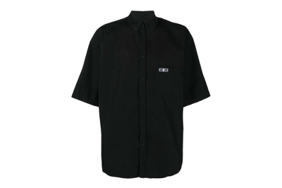 Pre-owned Balenciaga S/s Large Fit Shirt Black