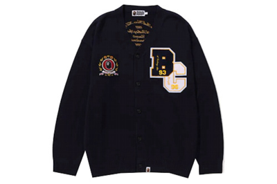 Pre-owned Bape X Concepts Cardigan Navy