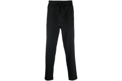 Pre-owned Moncler Studded Drawstring Track Pants Black