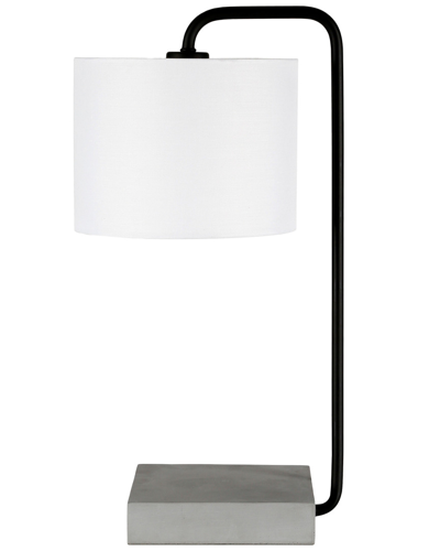 Abraham + Ivy Roland & Concrete Table Lamp In Black
