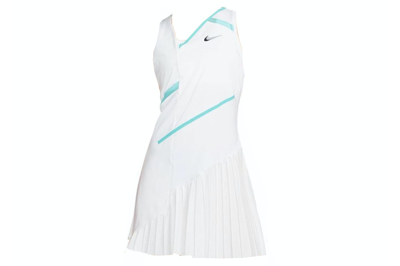 Pre-owned Nike Court Dri-fit Tennis Dress White