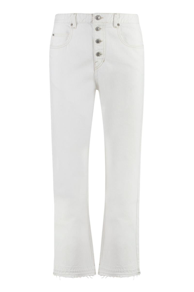 Isabel Marant Étoile Belden 5-pocket Straight-leg Jeans In White