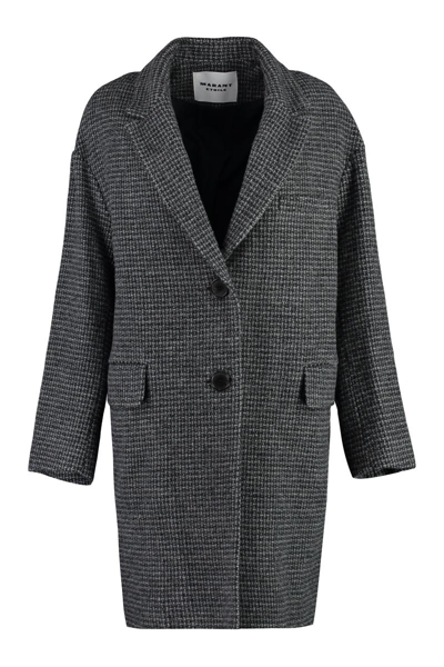 Isabel Marant Étoile Limiza Single-breasted Wool Coat In Grey