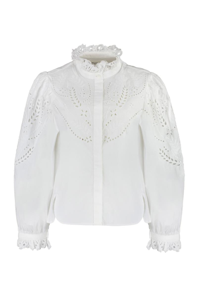 Isabel Marant Étoile Raissa Cotton Shirt In White