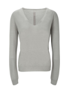 Rick Owens V-neck Knitted Jumper In Pearl
