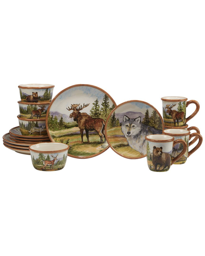 Certified International Mountain Summit 16pc Dinnerware Set