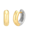 Gabi Rielle Shining Moment 14k Over Silver Cz Celestial Blend Huggie Earrings