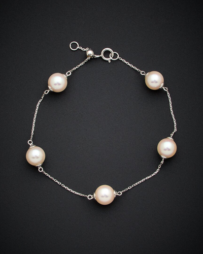 Italian Gold 18k  Pearl Bracelet