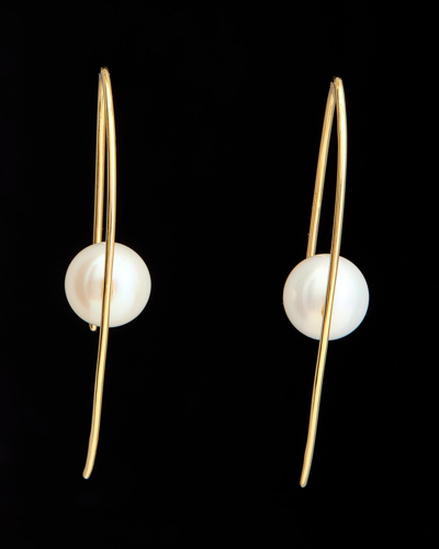 Italian Gold 18k  Pearl Earrings