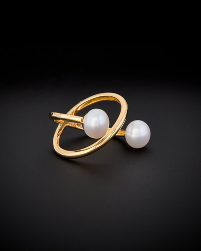 Italian Gold 18k  Pearl Ring