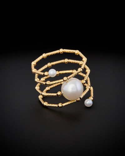 Italian Gold 18k  Pearl Ring