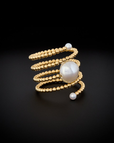 Italian Gold 18k  Pearl Ring