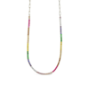 Sterling Forever 14k Plated Cz Maria Tennis Necklace