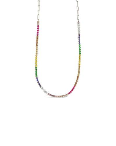 STERLING FOREVER STERLING FOREVER CZ MARIA TENNIS NECKLACE