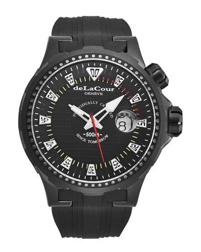 Delacour Promess Automatic Black Dial Mens Watch Wati0041-1342