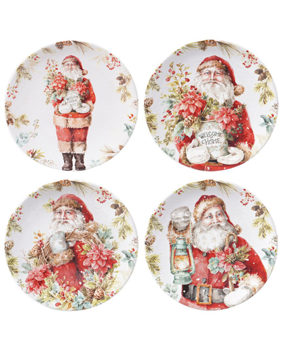 Certified International Christmas Story Dessert Plates (set Of 4)