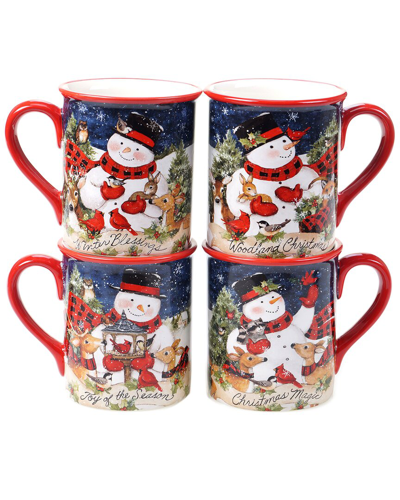 Certified International Magic Of Christmas Snowman Mugs (set Of 4)