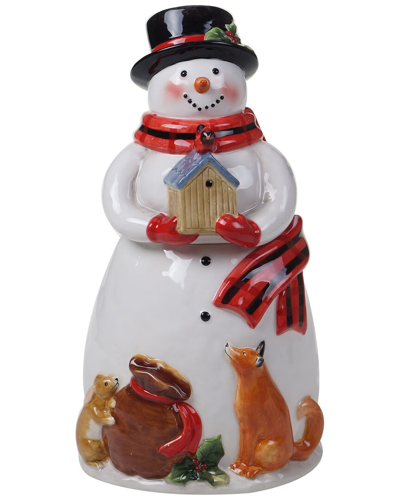 Certified International Magic Of Christmas Snowman Cookie Jar