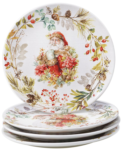 Certified International Christmas Story Dinner Plates (set Of 4)