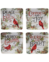 Certified International Evergreen Christmas Dessert Plates (set Of 4)
