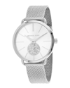 Michael Kors Silver-tone Portia Mesh Bracelet Watch, 37mm