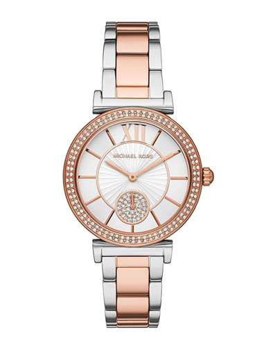 Michael Kors Access Abbey Woman Wrist Watch Silver Size - Stainless Steel