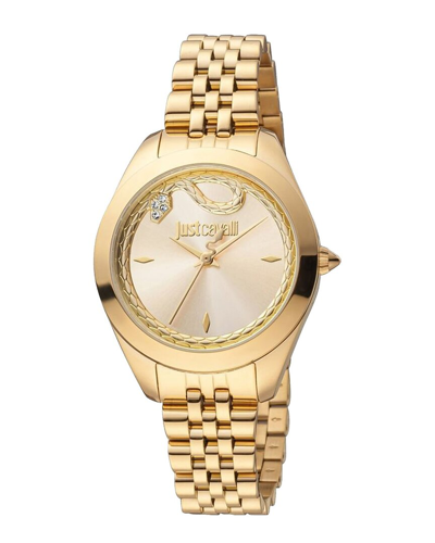 Just Cavalli Women's 32mm Watch In Gold
