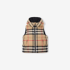 BURBERRY BURBERRY CHILDRENS REVERSIBLE CHECK PUFFER GILET